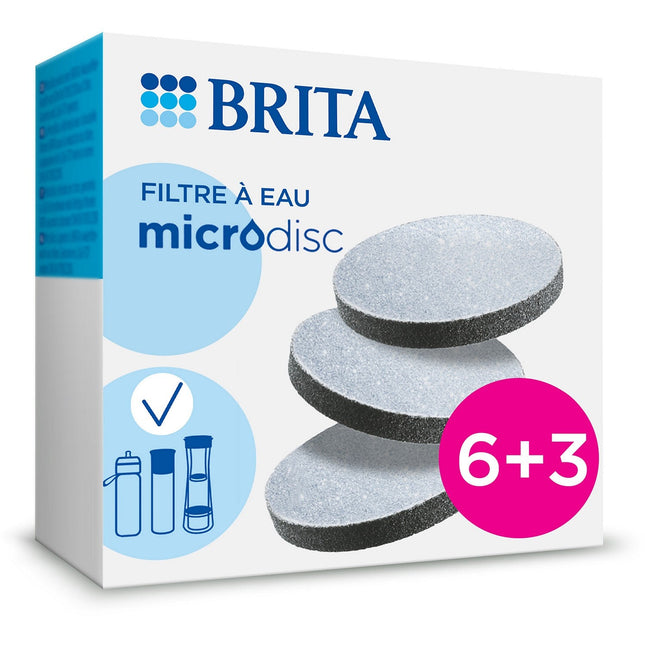 Cartouche filtrante BRITA Pack de 6+3 filtres à eau MicroDisc