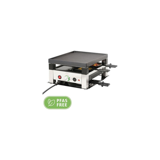 Raclette SOLIS Raclette & Pizza Grill pour 4
