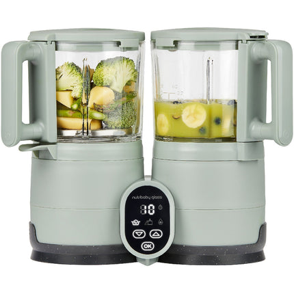 Mixeur Cuiseur Bébé BABYMOOV Nutriglass Celadon Green