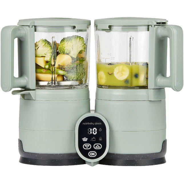 Mixeur Cuiseur Bébé BABYMOOV Nutriglass Celadon Green