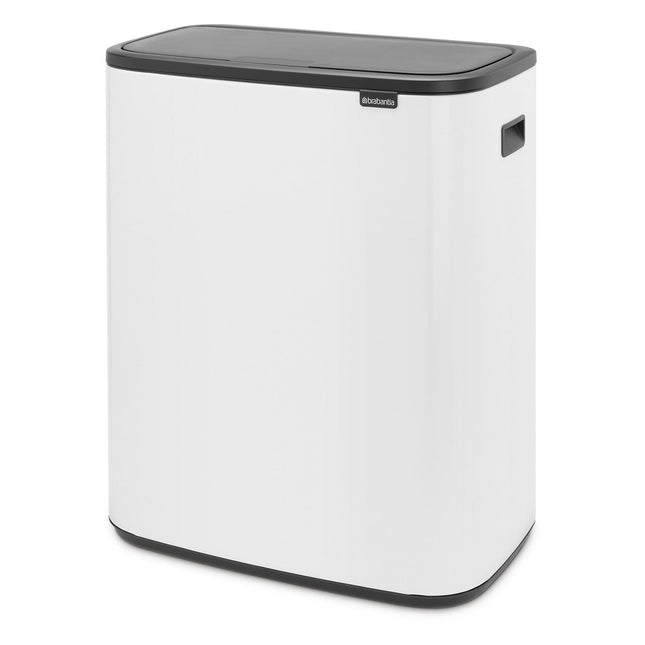 Poubelle de cuisine tri sélectif BRABANTIA Bo Touch Bin 2X30L White