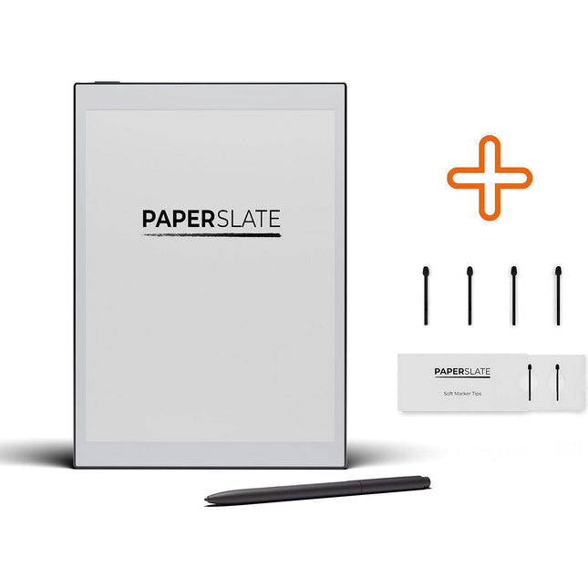 Bloc-notes numérique PAPERSLATE 32 Go Blanc + 4 Mines souples