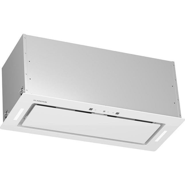 Hotte encastrable KLARSTEIN Hektor Eco 72cm 466 m³/h verre A++ blanc