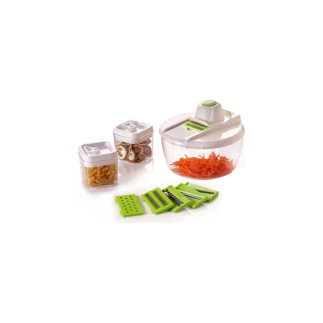 Mandoline HERZBERG Trancheuse à légumes avec récipients Her