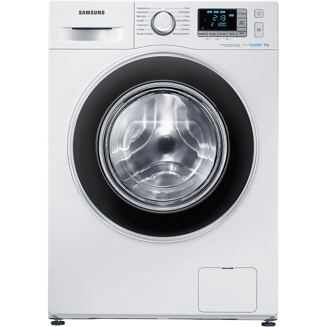 Lave linge hublot SAMSUNG ECOBUBBLE WF80F5EBW4W/EF Reconditionné