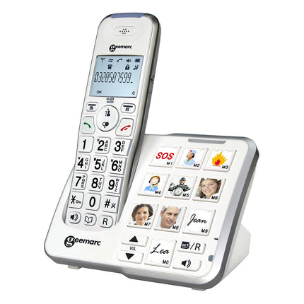 Téléphone sans fil GEEMARC Amplidect 295 Photo Blanc