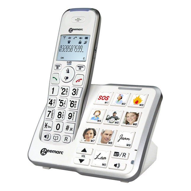 Téléphone sans fil GEEMARC Amplidect 295 Photo Blanc