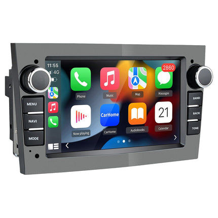 Autoradio connecté JUNSUN pour Opel Corsa D/Astra H Gris 7"Carplay