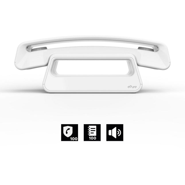 Téléphone sans fil ALCATEL ePure Iconic Blanc