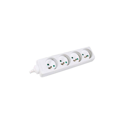 Multiprise KOMELEC Multiprise électrique 4 prises blanche