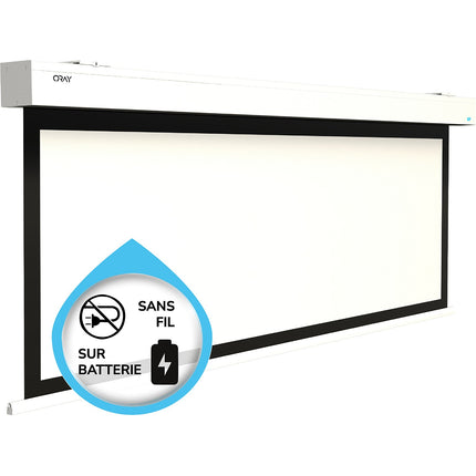 Ecran de projection ORAY ESQUAR 108x192 sur Batterie