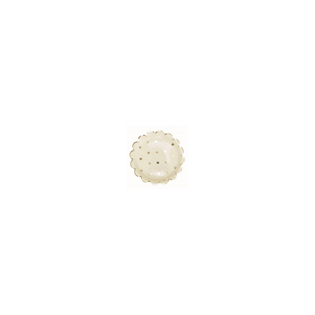 Assiette carton SCRAPCOOKING x8 gold 23cm