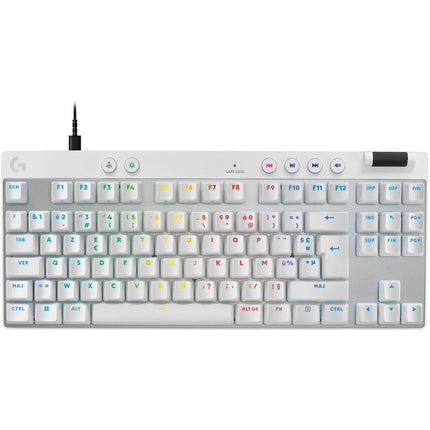 Clavier gamer LOGITECH G Pro X TKL Rapid Blanc