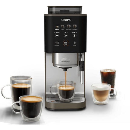 Expresso Broyeur KRUPS Coffee Crush Experience, Machine à café à grains ultra compacte SA403BE0