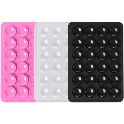 Support smartphone BBC x3 double-face ventousé noir/rose/gris