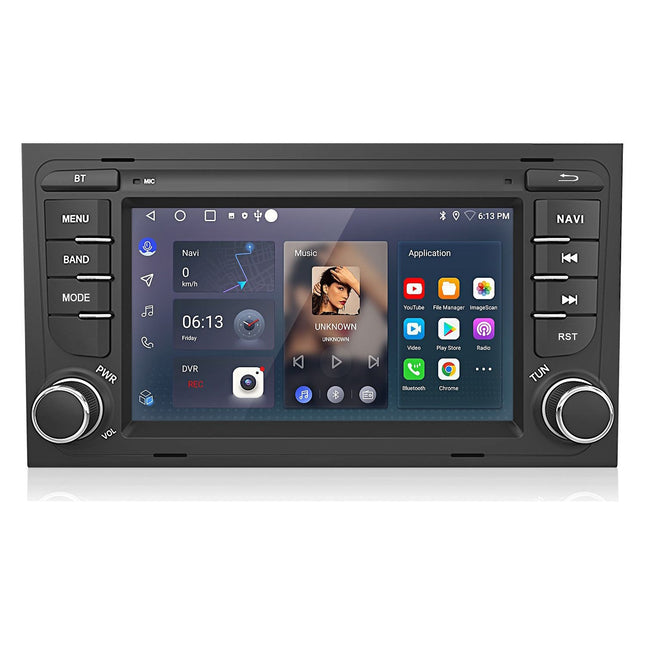 Autoradio connecté JUNSUN pour Audi A4 B6 B7 2000-2009 Carplay