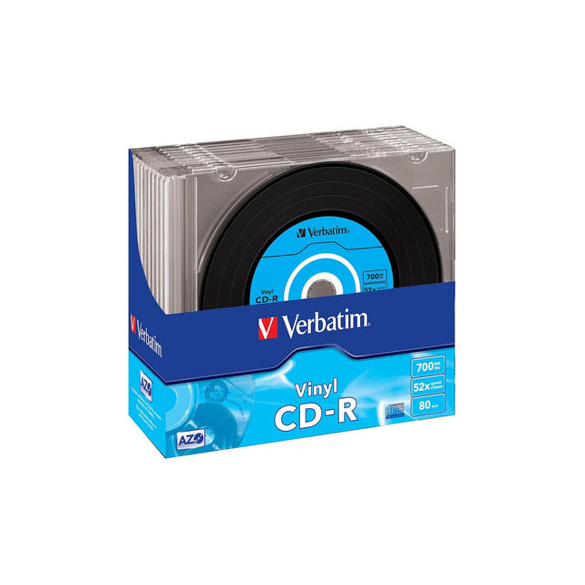 CD vierge VERBATIM CD-R Data Vinyl 700MB 10PK Slim 52x