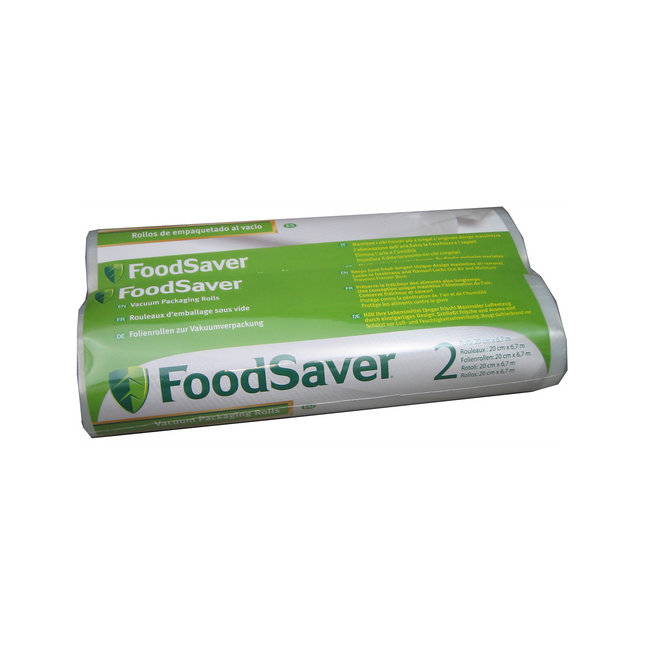 Sac sous vide FOOD SAVER FSR2002-I : 2 rouleaux 20cm x 6.7m -5ép.