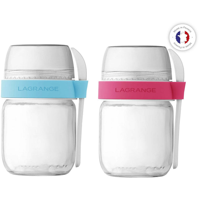 Pot LAGRANGE x2 compartimentés Praline&Curacao 440403