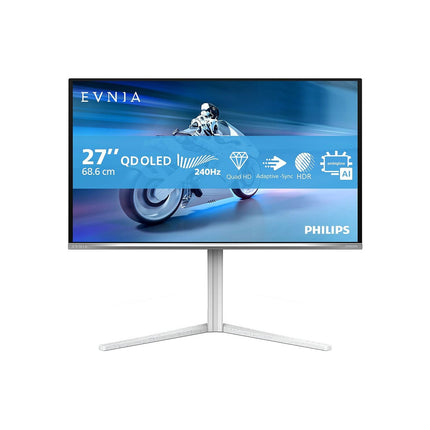 Ecran PC Gamer PHILIPS Evnia 27M2N6501L 27" QHD 240Hz QD-OLED HDR10 G-Sync Ambiglow