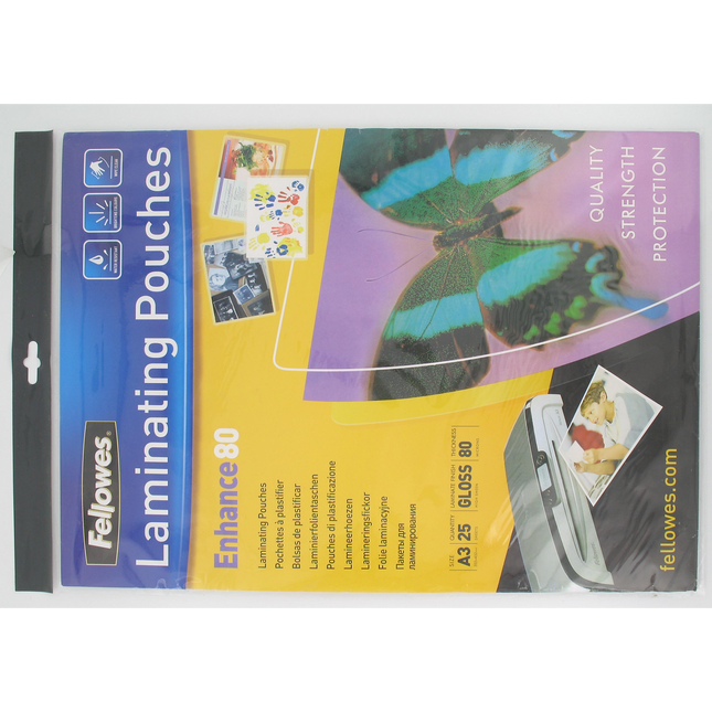 Consommable de bureau pour plastifieuse FELLOWES plastification A3/25