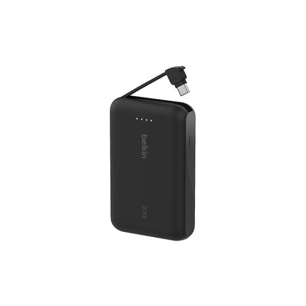 Batterie externe BELKIN 10000 mAh avec cable USB-C intégre noir