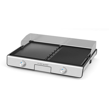Plancha électrique RIVIERA ET BAR QPL530 réversible à poser, 45.5x28.5 cm