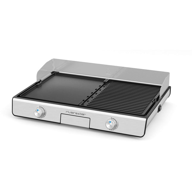 Plancha électrique RIVIERA ET BAR QPL530 réversible à poser, 45.5x28.5 cm