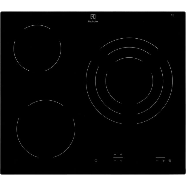 Plaque vitrocéramique ELECTROLUX BHV6232FOK - 3 foyers Noir