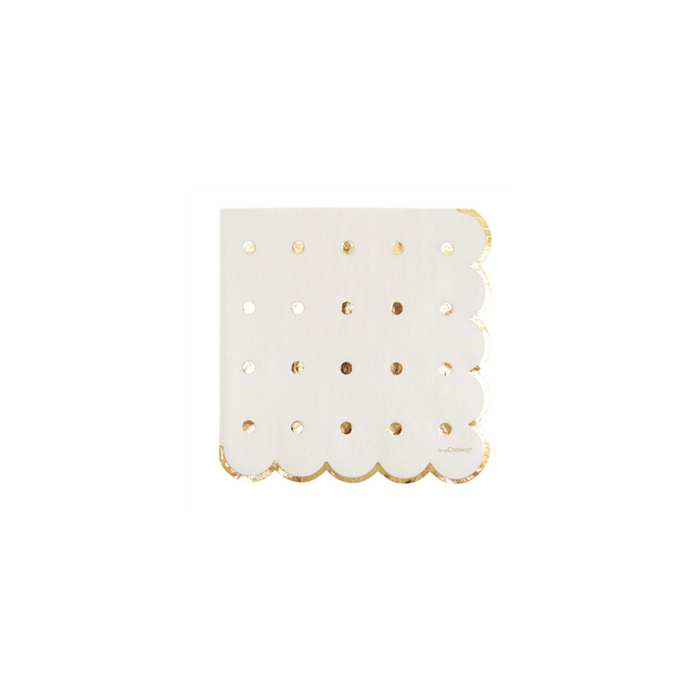 Serviette en papier SCRAPCOOKING x20 gold