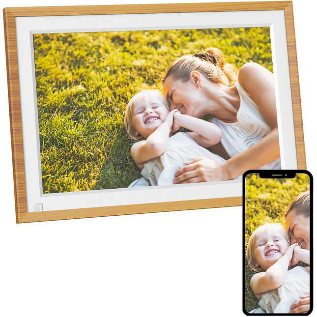Cadre photo connecté AGFAPHOTO Realiview APF1000WIFI 10 Pouces Bois