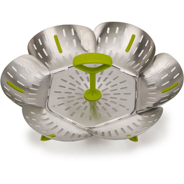 Panier vapeur JOSEPH JOSEPH Bloom Steel pliable en inox vert