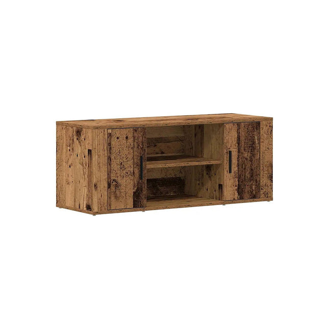 Meuble TV HELLOSHOP26 Meuble TV rectangle moderne avec étagère