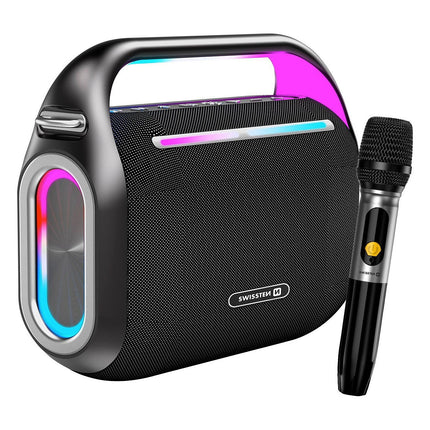 Enceinte PC SWISSTEN 120W Bluetooth + Micro Sans Fil Noir