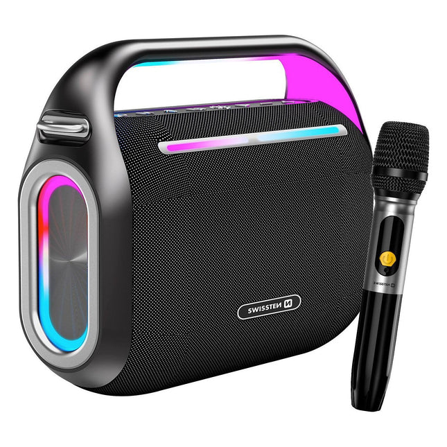 Enceinte PC SWISSTEN 120W Bluetooth + Micro Sans Fil Noir
