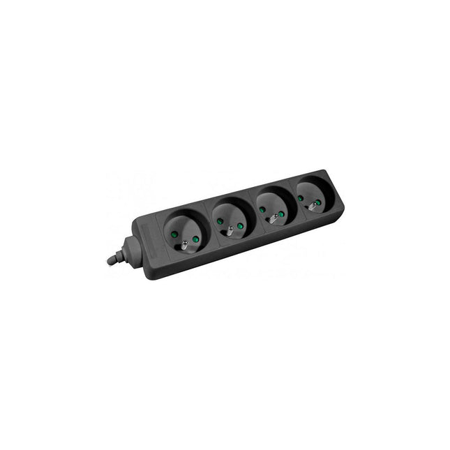 Multiprise KOMELEC Multiprise électrique 4 prises noire