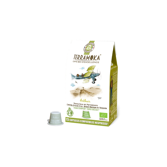 Capsules TERRA MOKA x15 ARTHUR compostables