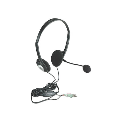 Micro-casque MANHATTAN Microphone, contrôle du volume, Jack 3.5
