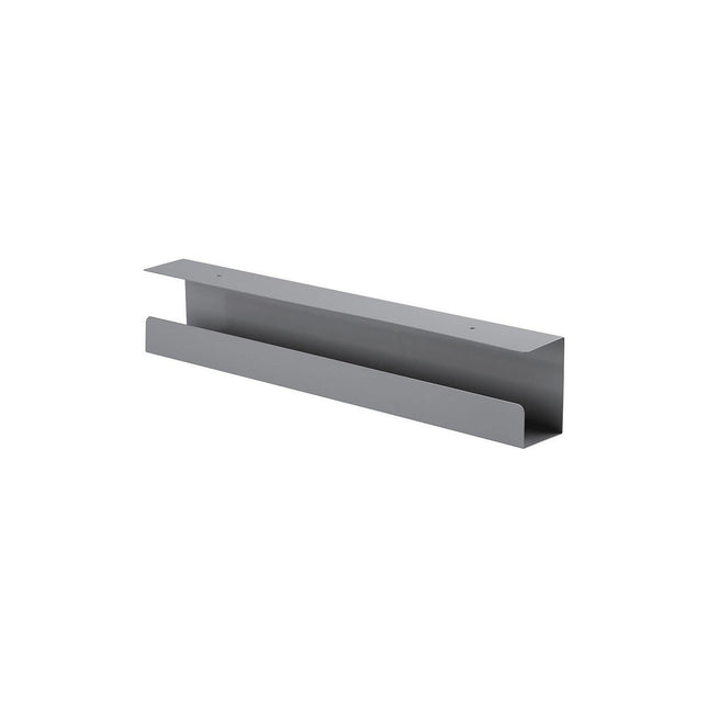 Goulotte range-câbles KIMEX Passe-câbles de bureau 60 cm Gris