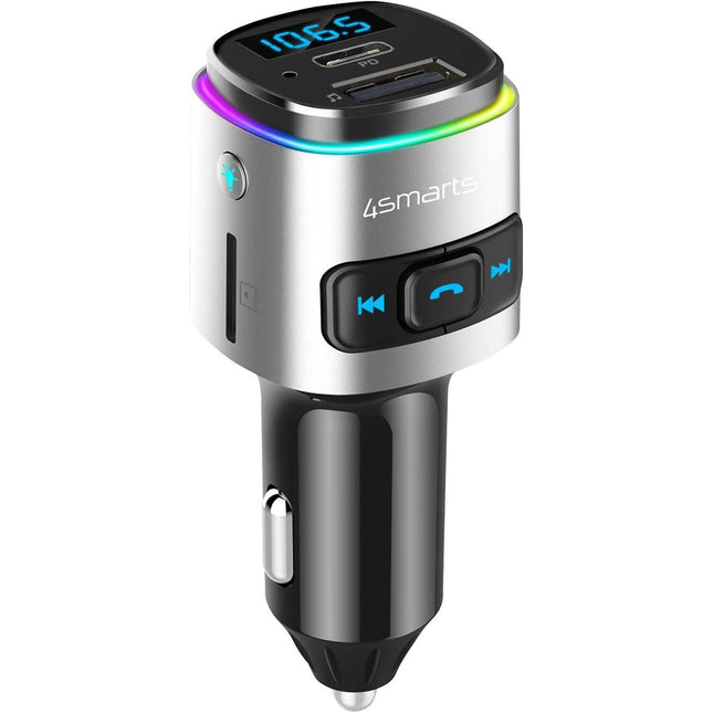 Transmetteur FM 4 SMARTS Bluetooth avec Chargeur auto