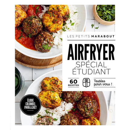Livre de cuisine MARABOUT recettes au Airfryer spécial etudiant