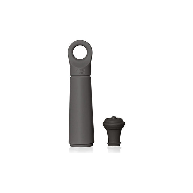 Aérateur de vin VACUVIN Pompe Loop graphite avec bouchon