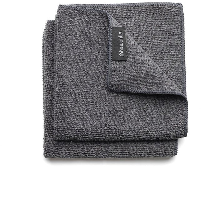 Chiffon BRABANTIA en microfibre Sinkside dark grey x2