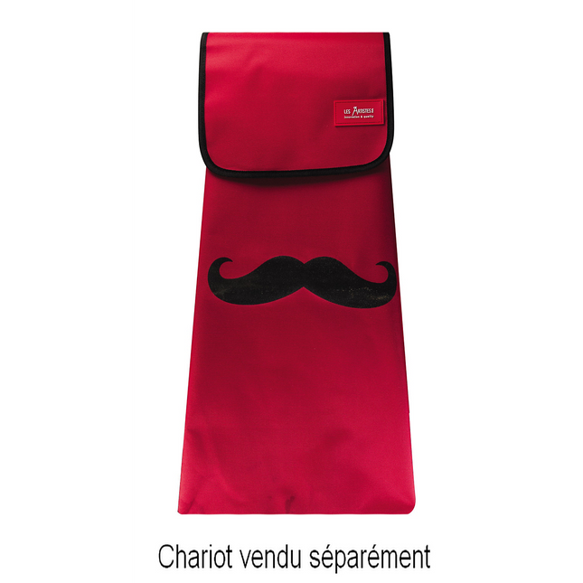 Sac de rangement LES ARTISTES pour chariot de courses Moustache