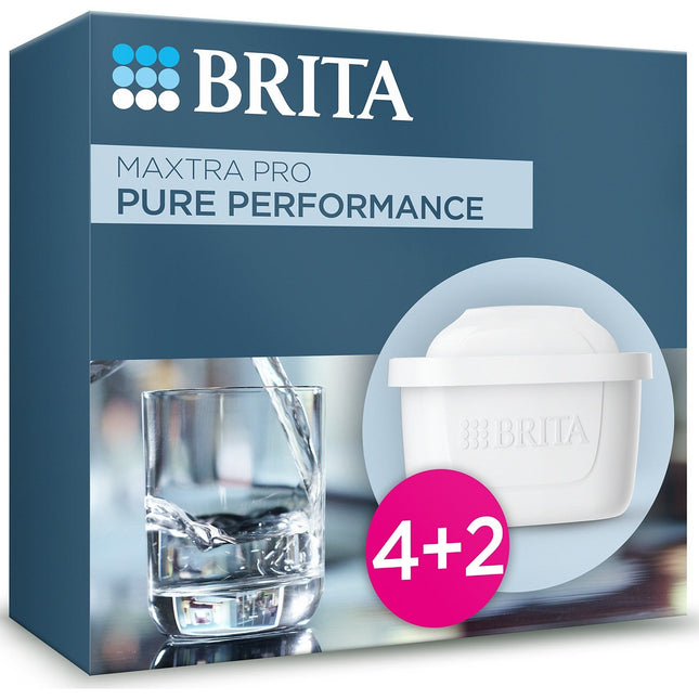 Cartouche filtrante BRITA pack de 4+2 cartouches maxtra pro all-in