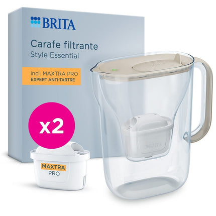 Carafe filtrante BRITA Style Essential Sable Maxtra Pro Expert