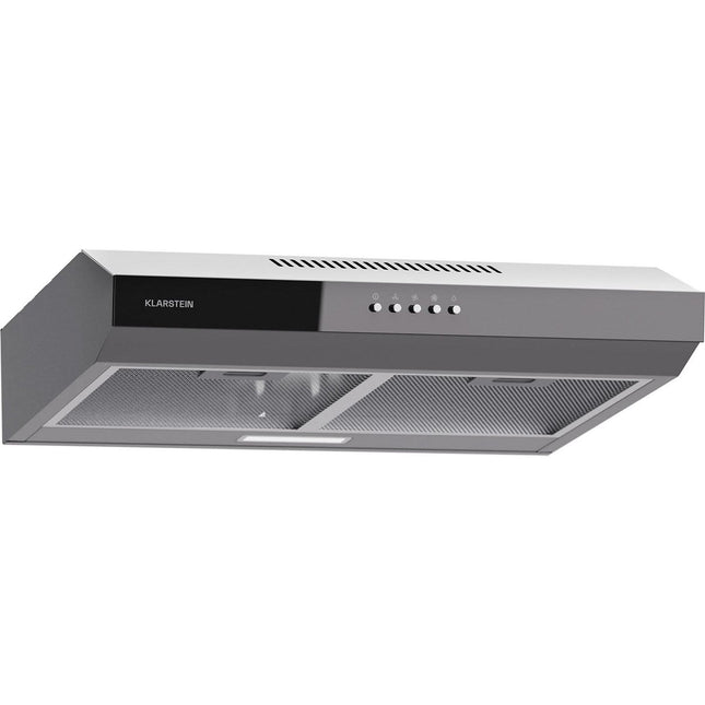 Hotte casquette KLARSTEIN Contempo 60cm encastrée 200m³/h LED gris