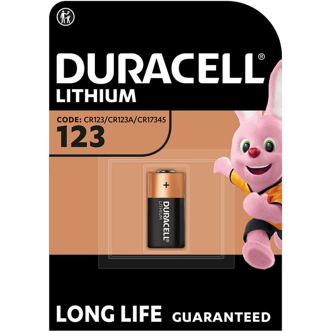 Pile DURACELL CR 123 x1 Lithium