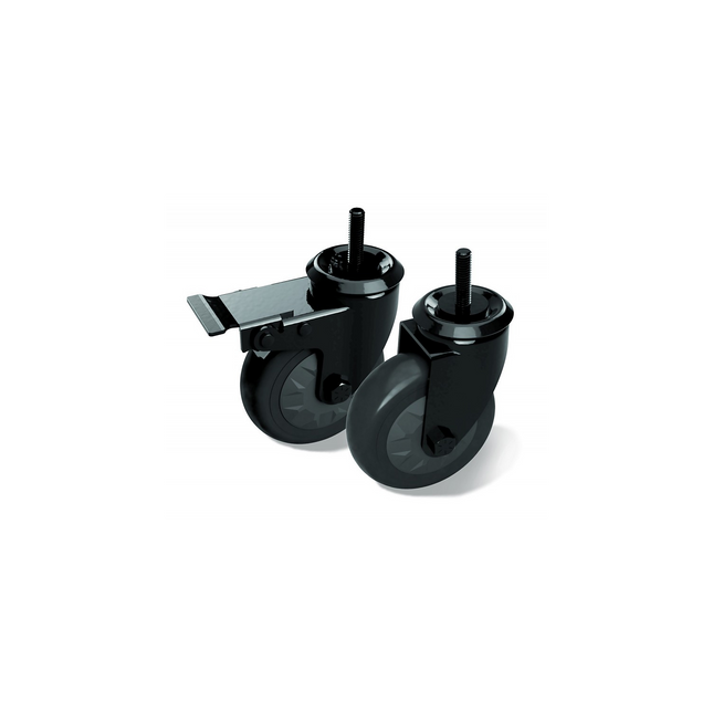 ACCESSOIRE BIG GREEN EGG boite 2 roues pour table acacia
