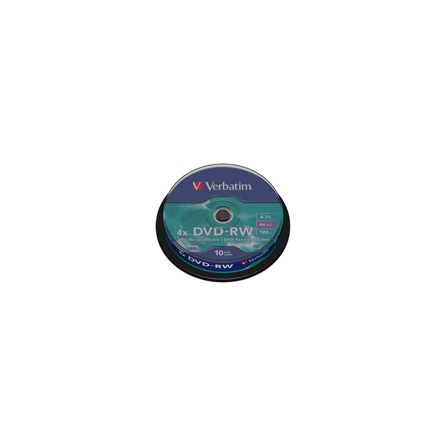 DVD vierge VERBATIM DVD-RW 4.7GB 10PK Spindle 4x
